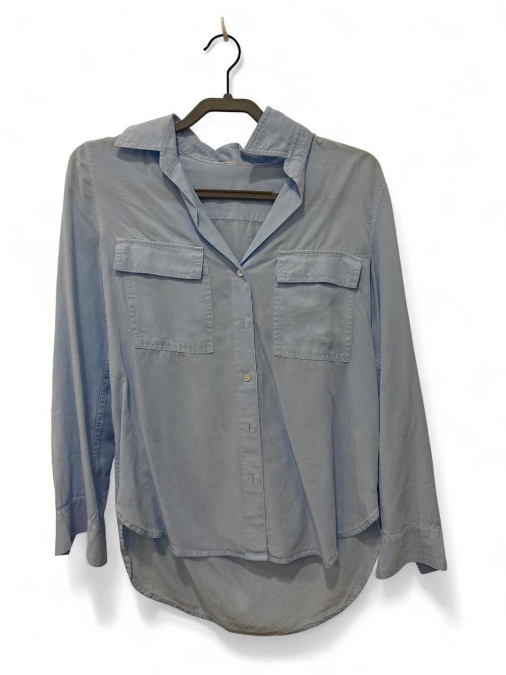 Aritzia Light Blue Women's Button-Down Utility Shirt